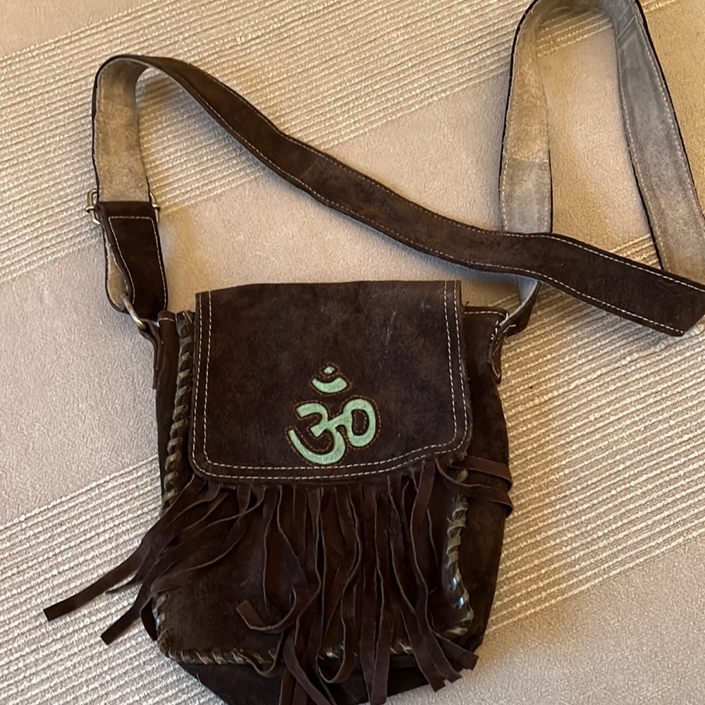 NAMASTE suede purse